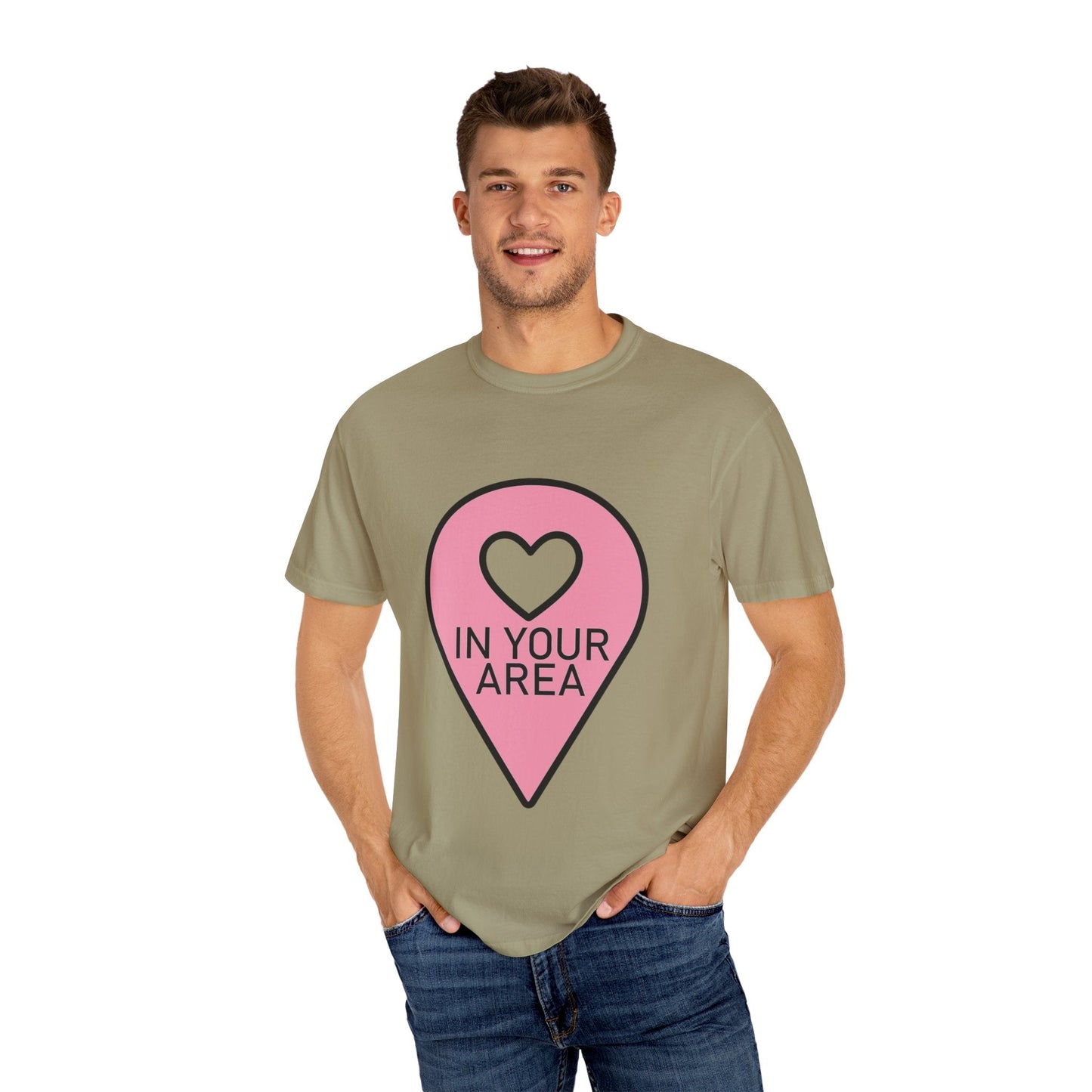 In Your Area Pin Marker – Dyed T-shirt Printify