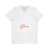 California Dream Unisex Jersey Short Sleeve V-Neck Tee - snazzymerch