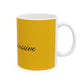 Minimalist Monochrome Ceramic Mug, (11oz, 15oz) - snazzymerch