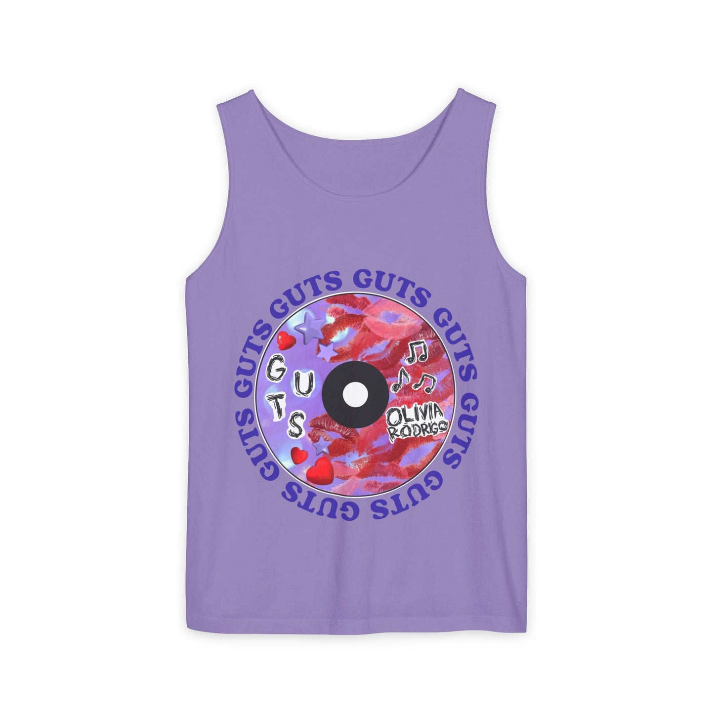 Guts Album Art CD-Dyed Tank Top Printify