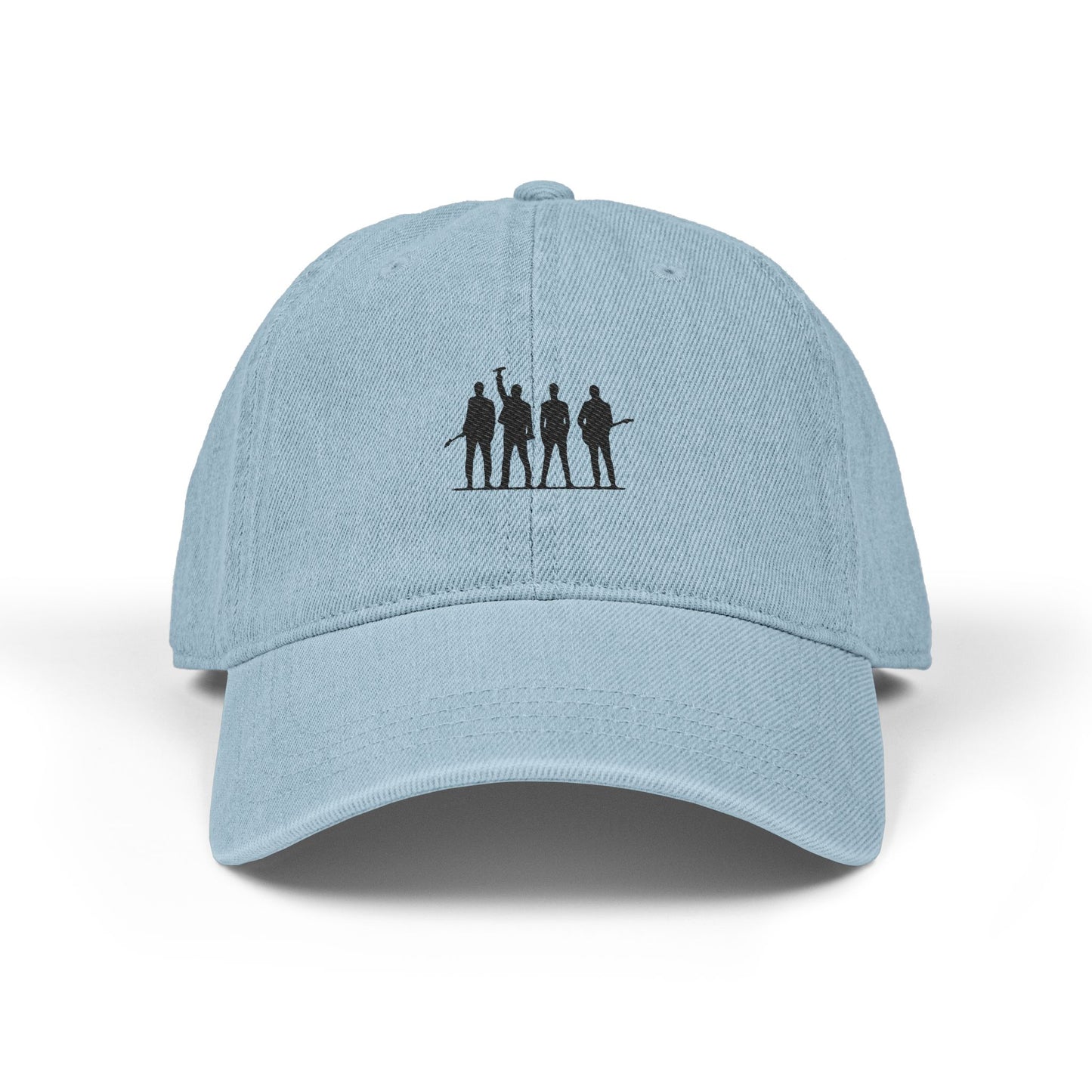 Retro Rock Vibes Denim Hat (Embroidery) - snazzymerch