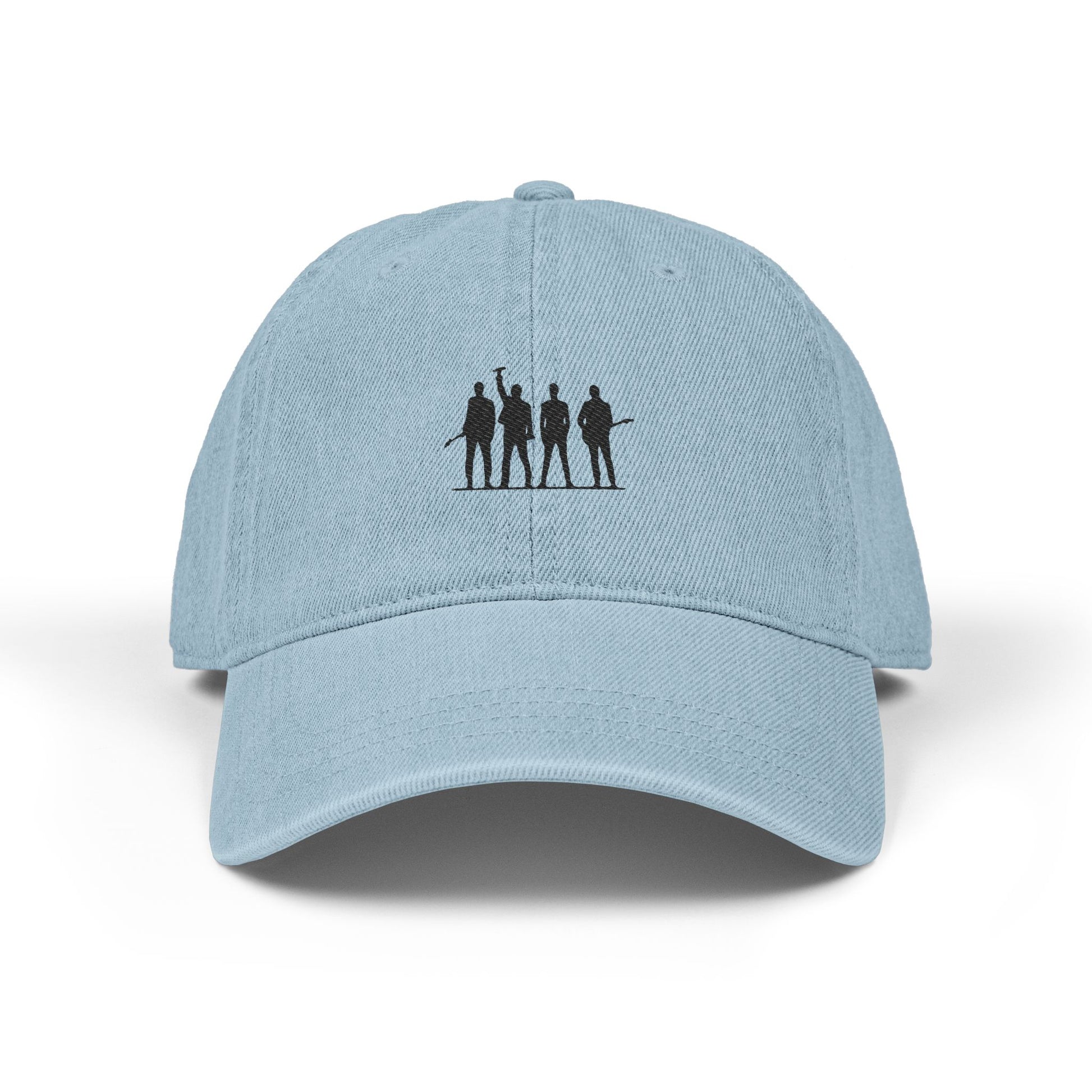 Retro Rock Vibes Denim Hat (Embroidery) - snazzymerch