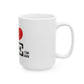 Clean Block Ceramic Mug, (11oz, 15oz) - snazzymerch