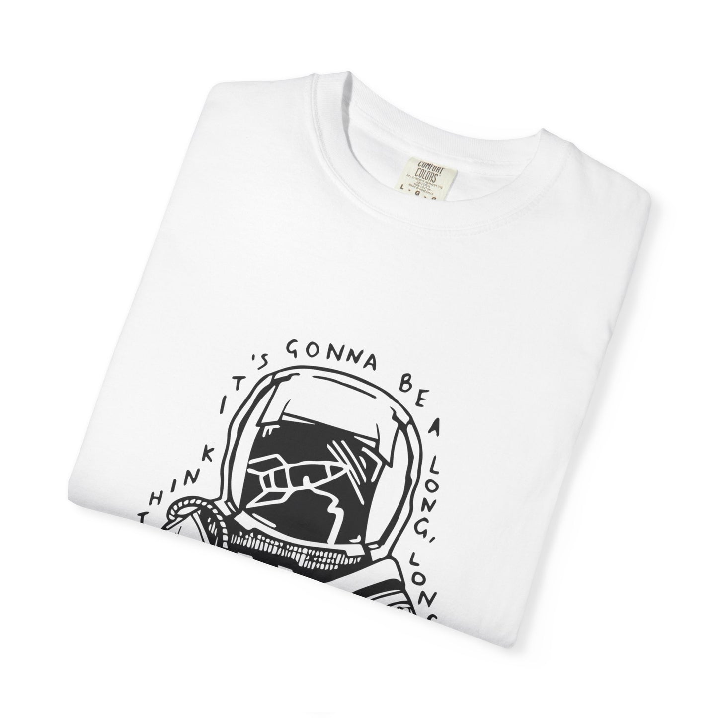 Outline Face Design Unisex Garment-Dyed T-shirt - snazzymerch