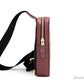 Coach Sullivan Wine Chambray Canvas Pebbled Leather Pack Bag snazzymerch