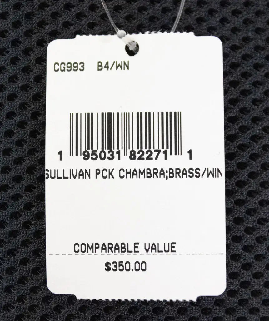 Coach Sullivan Wine Chambray Canvas Pebbled Leather Pack Bag snazzymerch